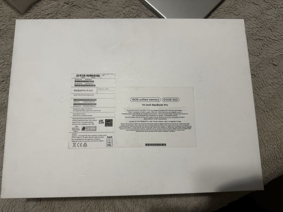 Macbook Pro 14 M1 2021