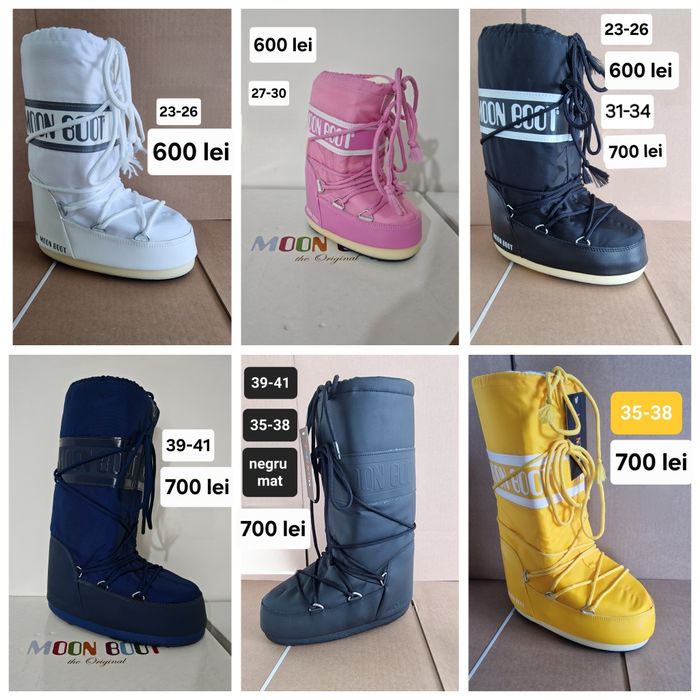 Moon boot original diferite modele și mărimi