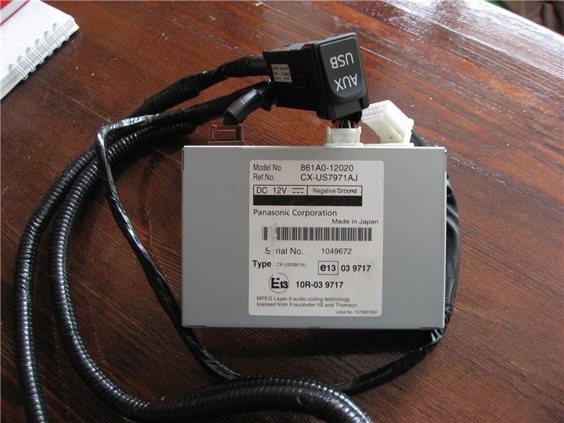 Блок usb aux Toyota Corolla e150