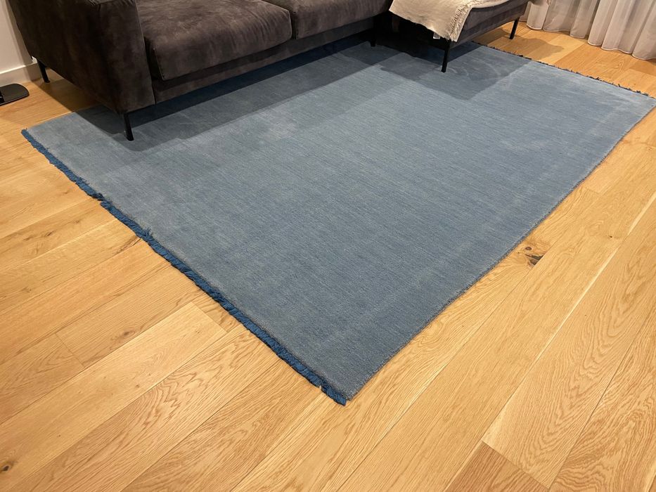 Covor lână albastru Rugvista, 200x250 cm