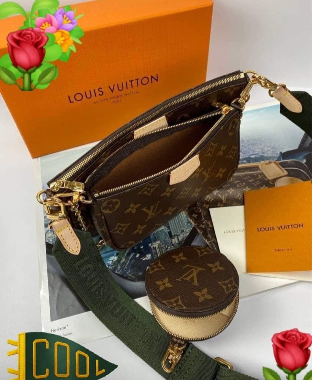 Genti Louis Vuitton, super model  3 in 1/saculet,etichetă, card