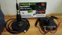Statie radio CB President 12/24V cu antena si magnet