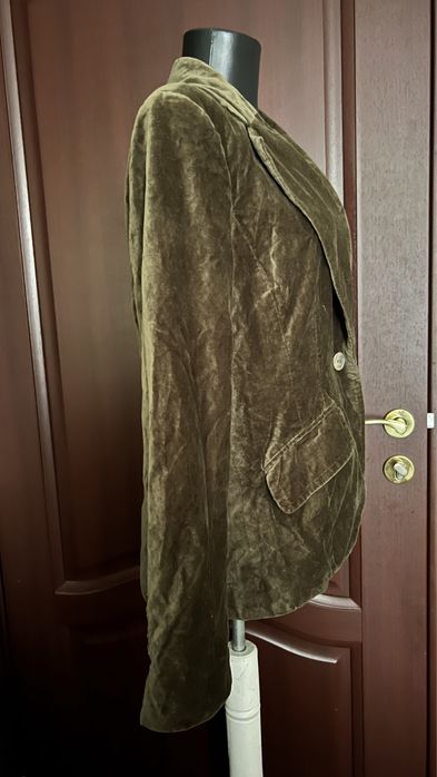 Sacou de catifea khaki ( stil zara )