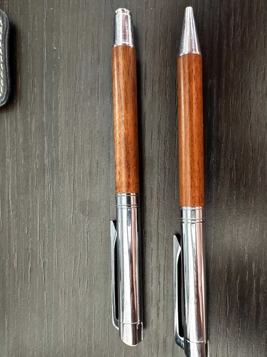 set roller point si stilou lemn senator