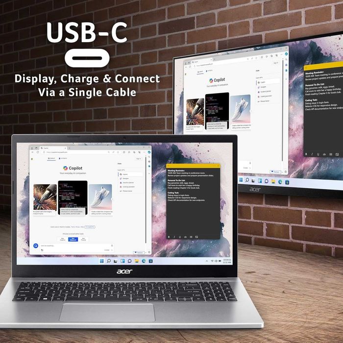 2025! Acer GO15 AMD Ryzen 5-7430/16GB/512GB SSD/15.6" Copilot/ NOU!