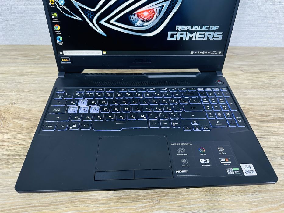 ASUS TUF Core i5+GTX1650 Мощный, Игровой ноутбук для Игр и Графики