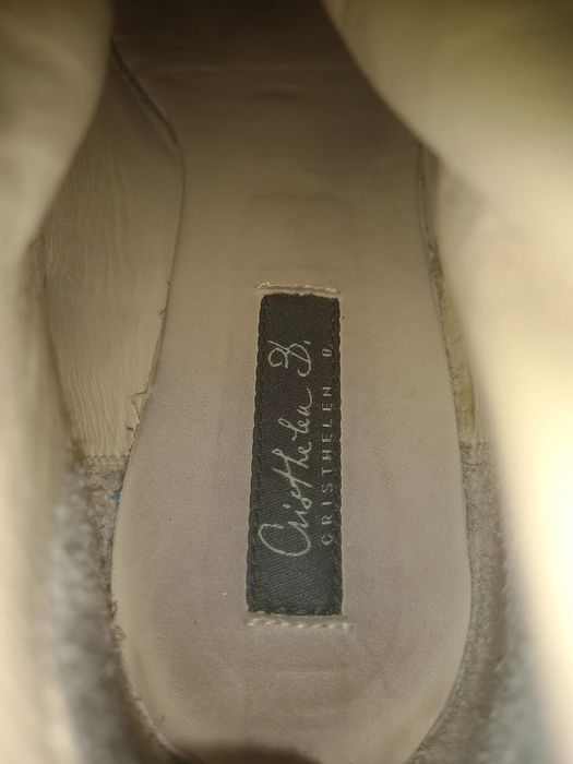 Cizme negre piele intoarsa Cristhelen B 37