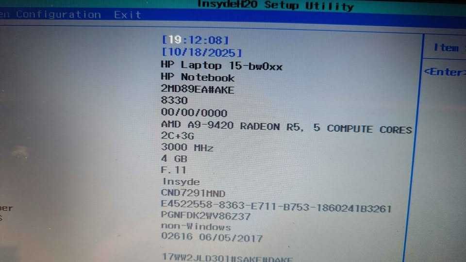 Laptop HP perfect functional