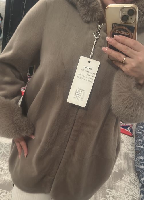 Шуба эко норка новая