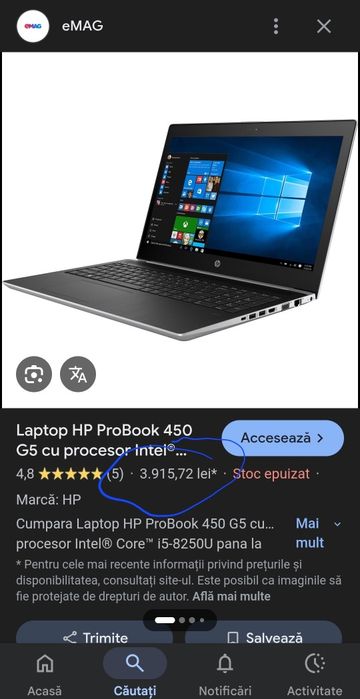 Laptop HP ProBook 450 G5 16 GB Ram