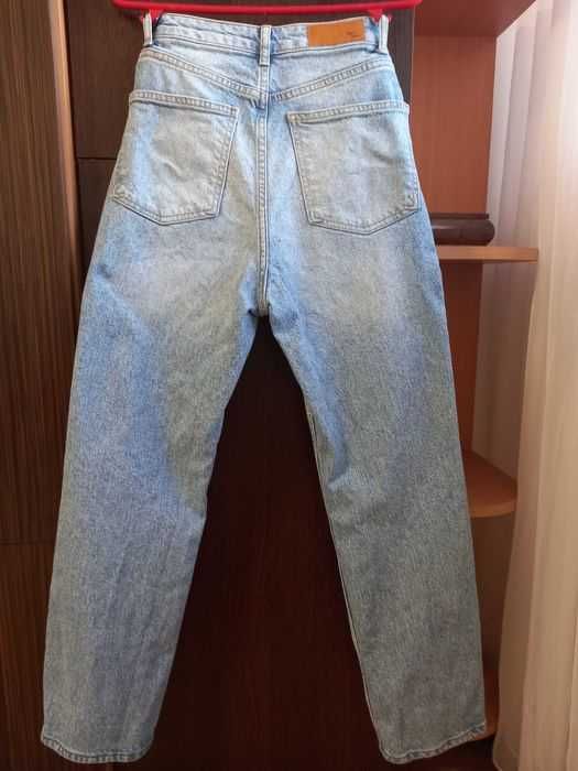 Blugi talie inalta drepti, marime S