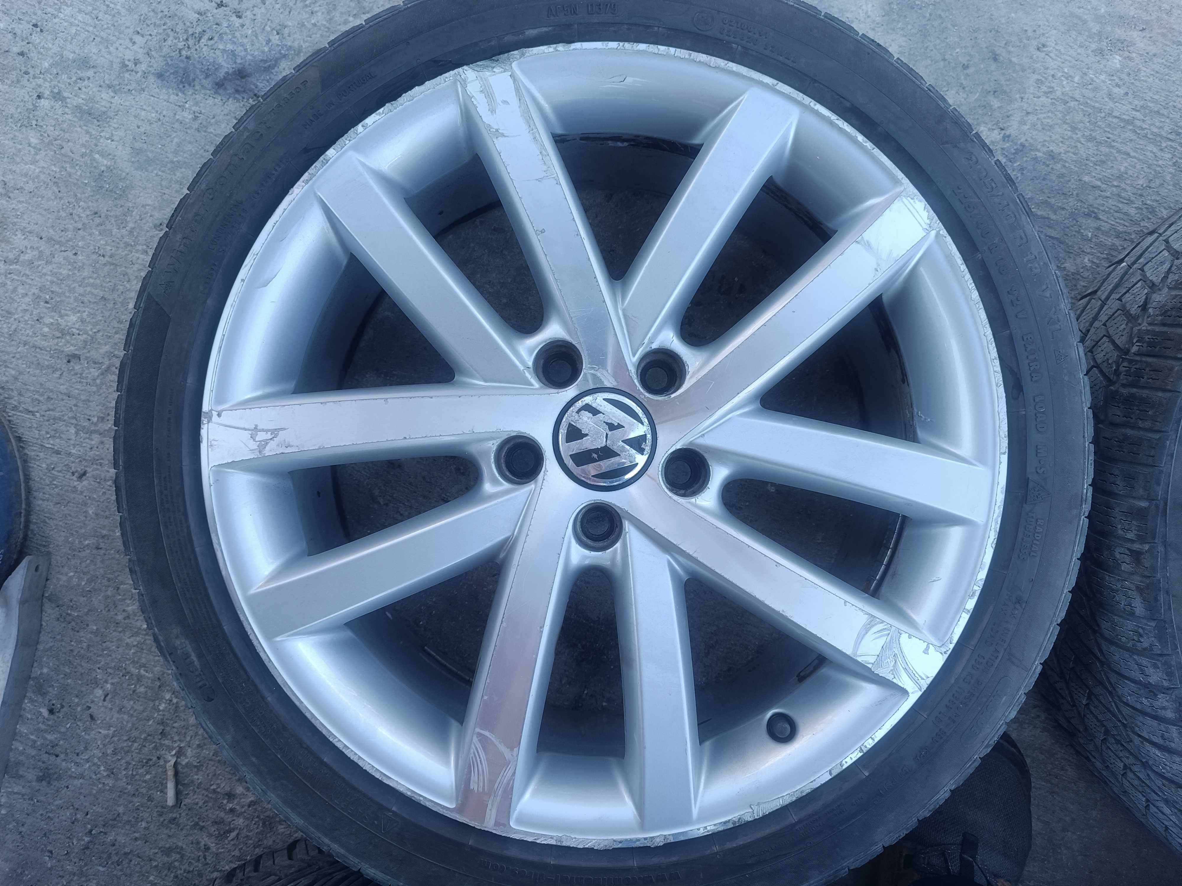 Джанти с гуми 18 цола 5х112 ЕТ51 за  Сеат, Ауди, VW. Шкода
