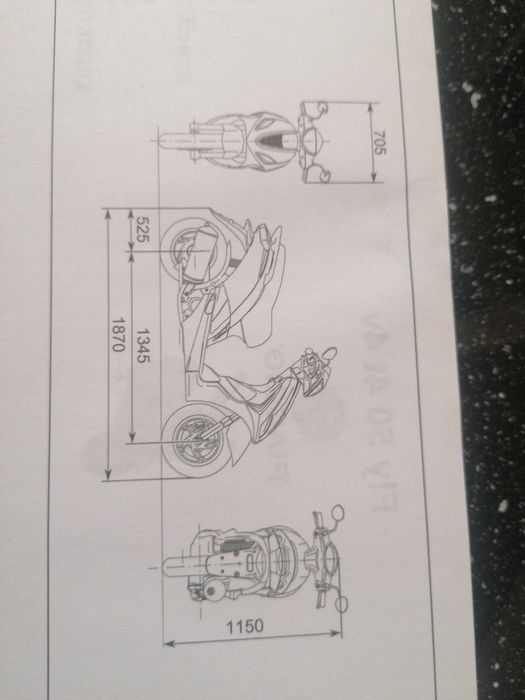 scuter Piaggio fly 50- 4 timpi-2012-inmatriculat