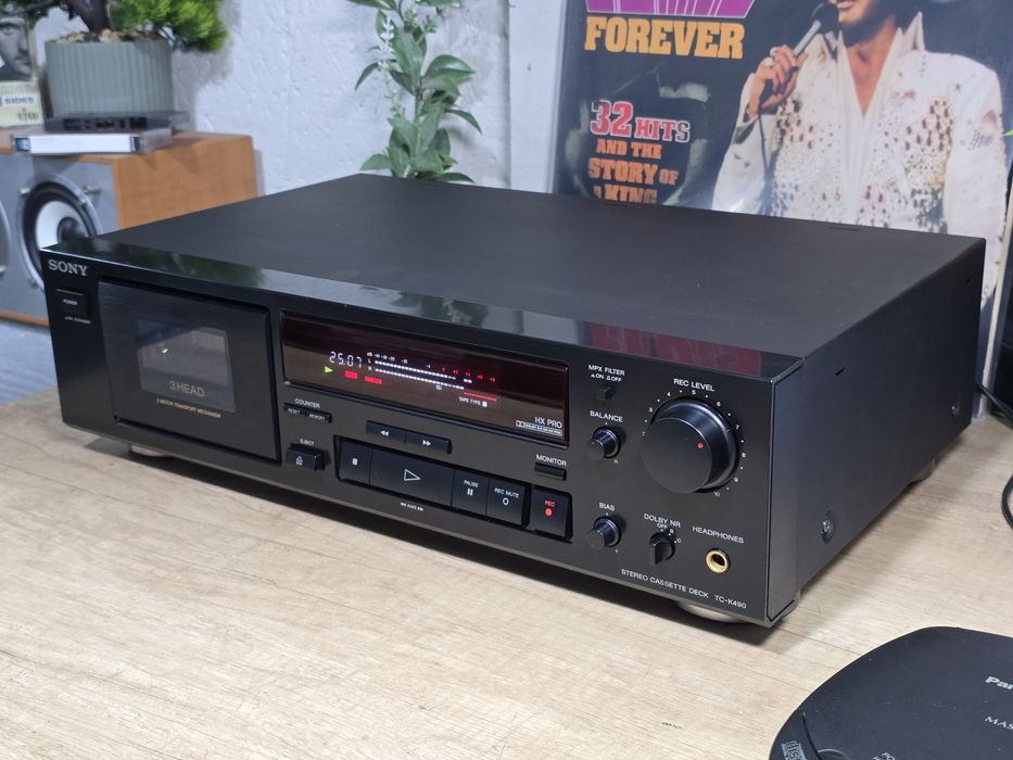 Casetofon deck SONY TC-K490, 3 head, hifi stereo, bias adjust,  Japan