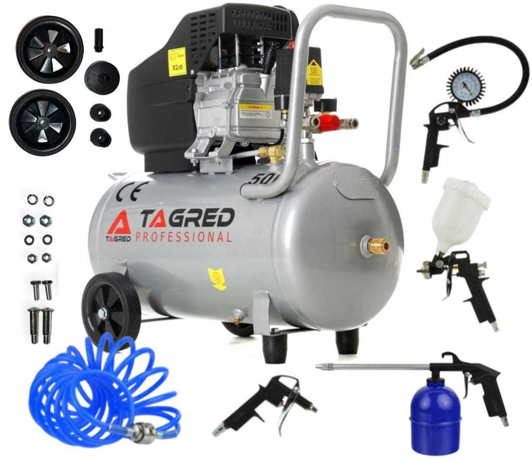 Compresor aer 50L litri 300L min + kit scule (TA301N+)