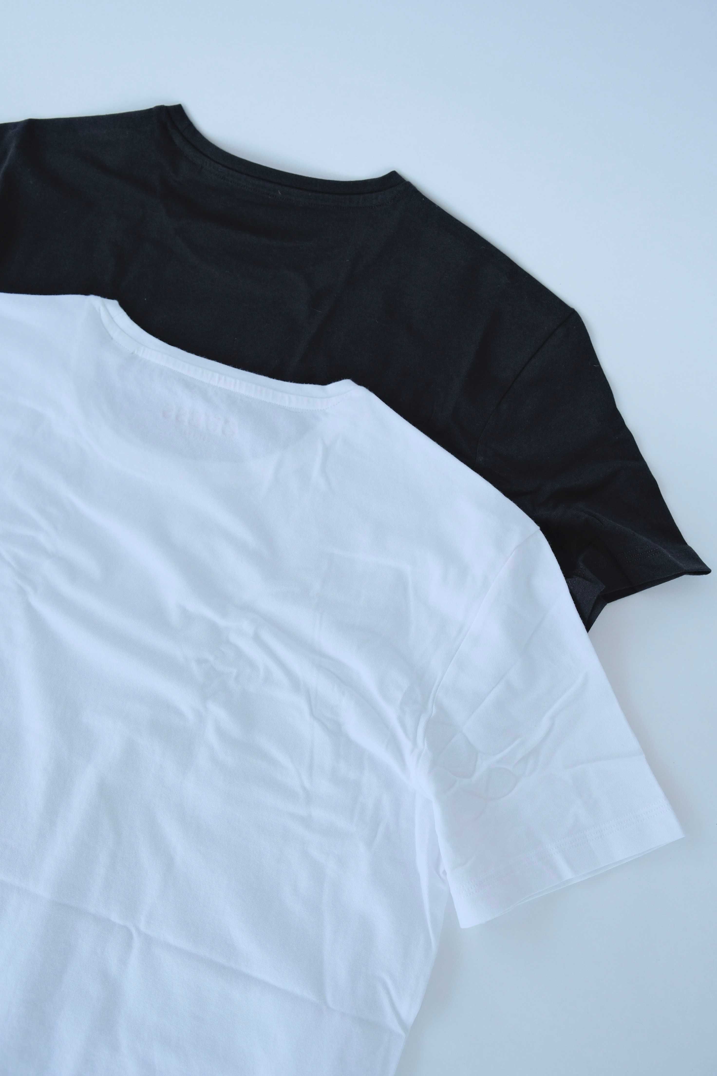 ПРОМО GUESS-S/M/L/XL/XXL-2 броя комплект  мъжки тениски бяло/черно
