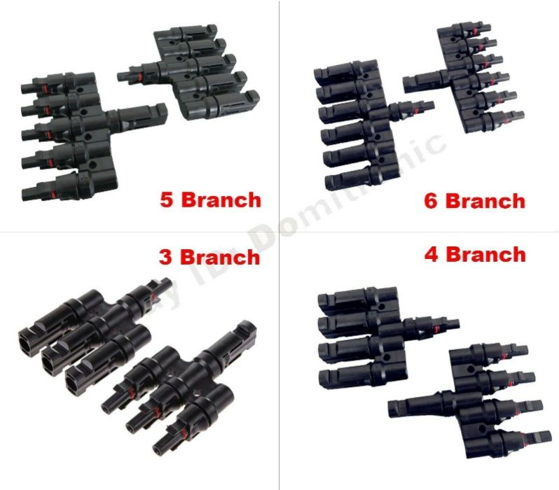 Соларни МС4 конектори и преходници 2/1, 3/1, 4/1, 5/1