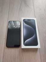 iPhone 15 Pro Max 256GB, Blue Titanium + 2 folii sticla + 4 huse