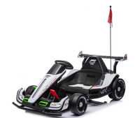 Masinuta-Kart electric, Racing F1 500W 24V, telecomanda, culoare Alb