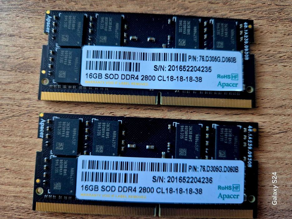 Оперативка для ноута 16 gb DDR4 2800