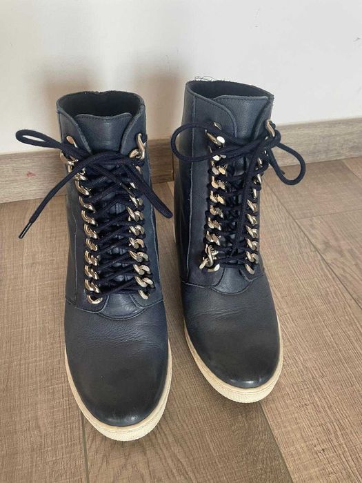 Ghete piele cu platforma Gino Rossi 36