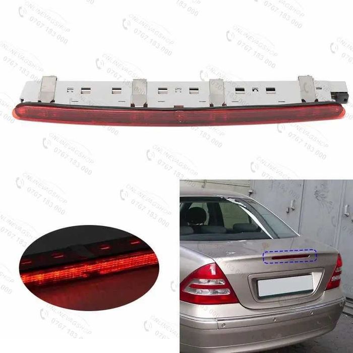 Lampa stop frana usa portbagaj spate Mercedes C W203, al treilea stop