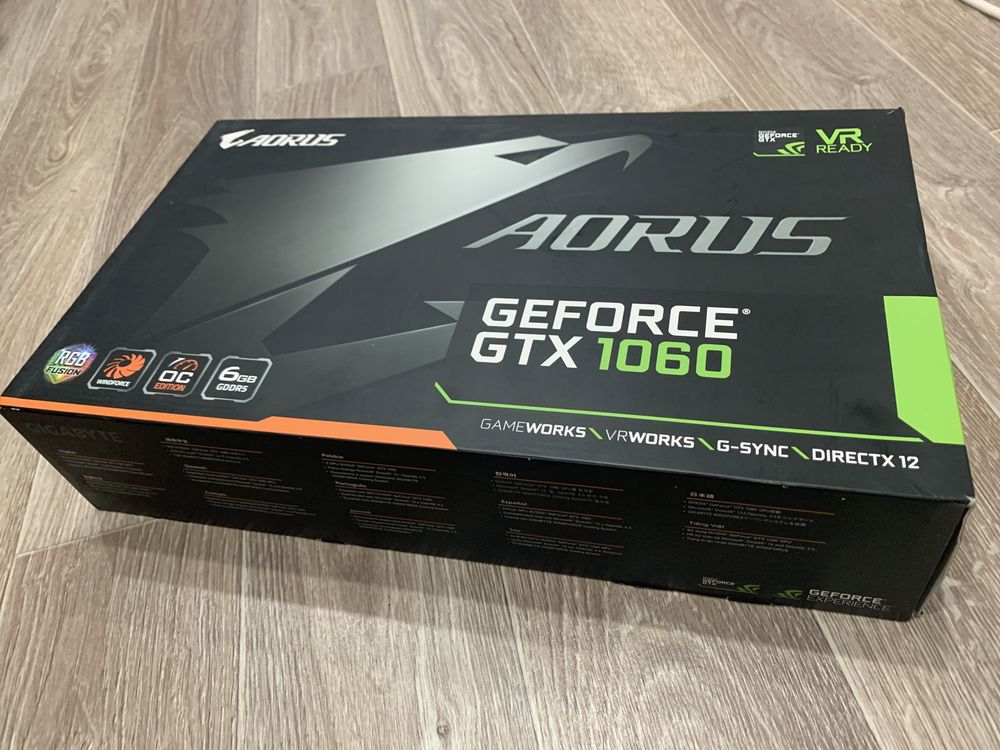 Мощная игровая видеокарта GeForce GTX1060 6 Gb GDDR5