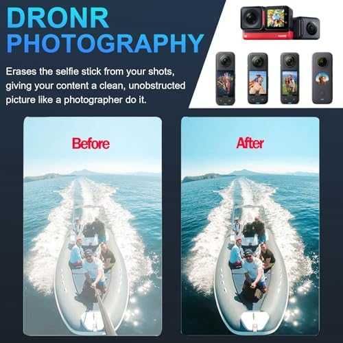 Нов Невидим Селфи Стик Insta360 X5 X4 X3 ONE 3м Карбон Влог 360° видео