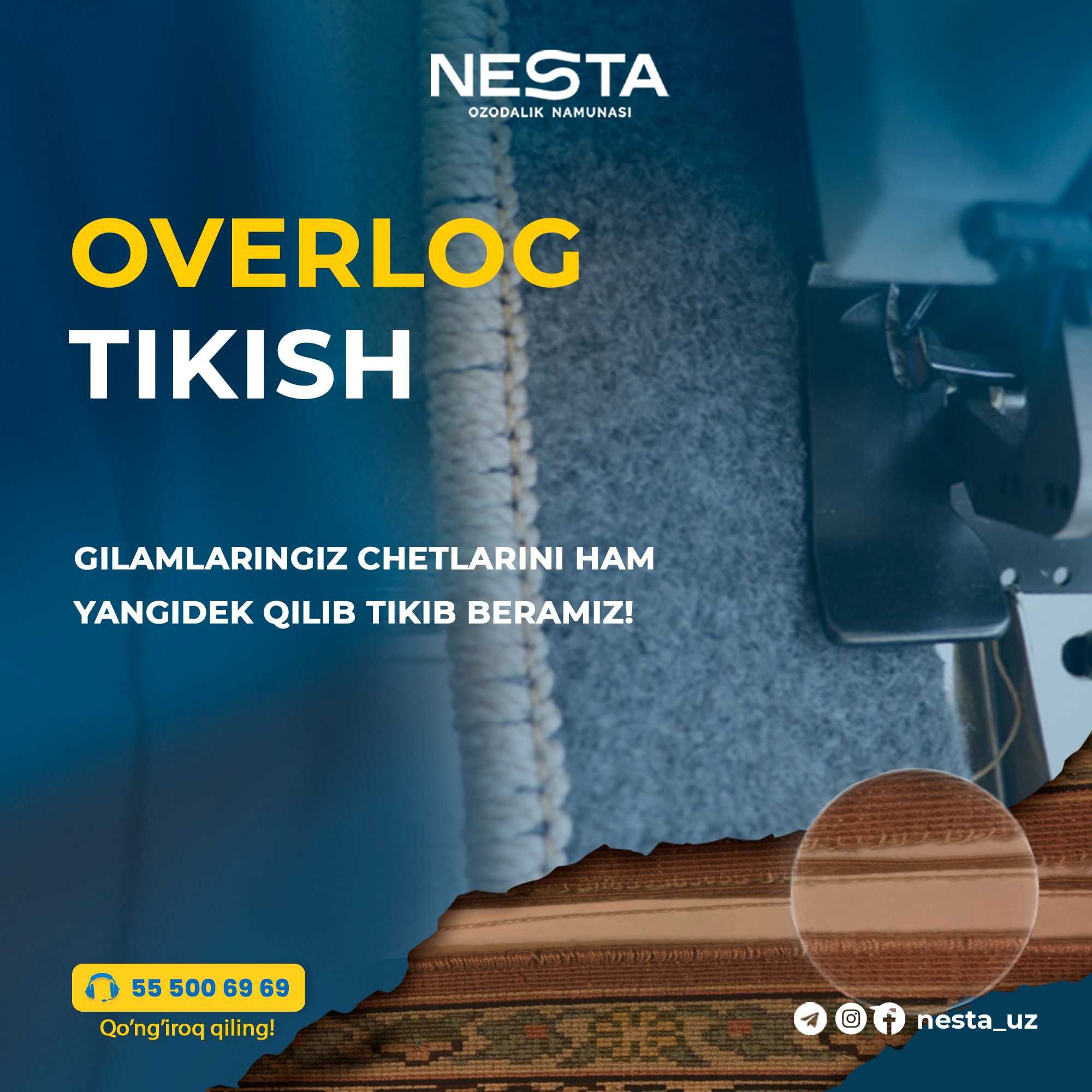 Gilam yuvish Jizzax Nesta - ozodalik namunasi.