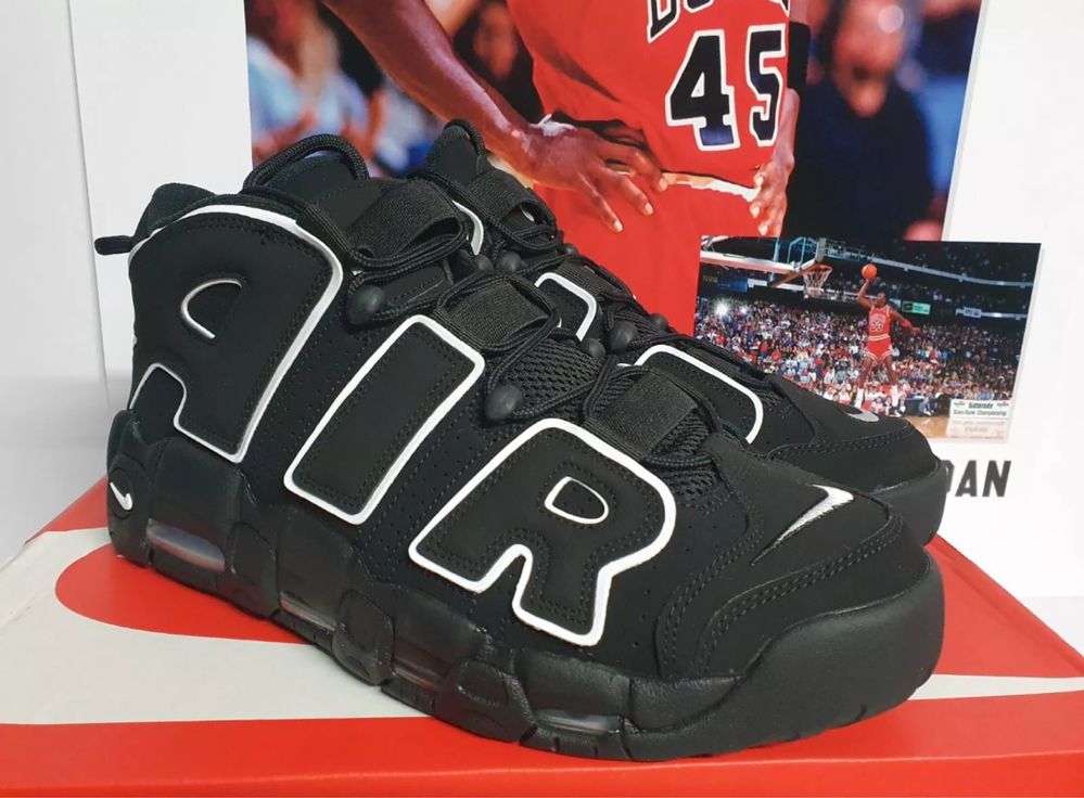 Adidasi Nike Uptempo Black&White 96 Edition