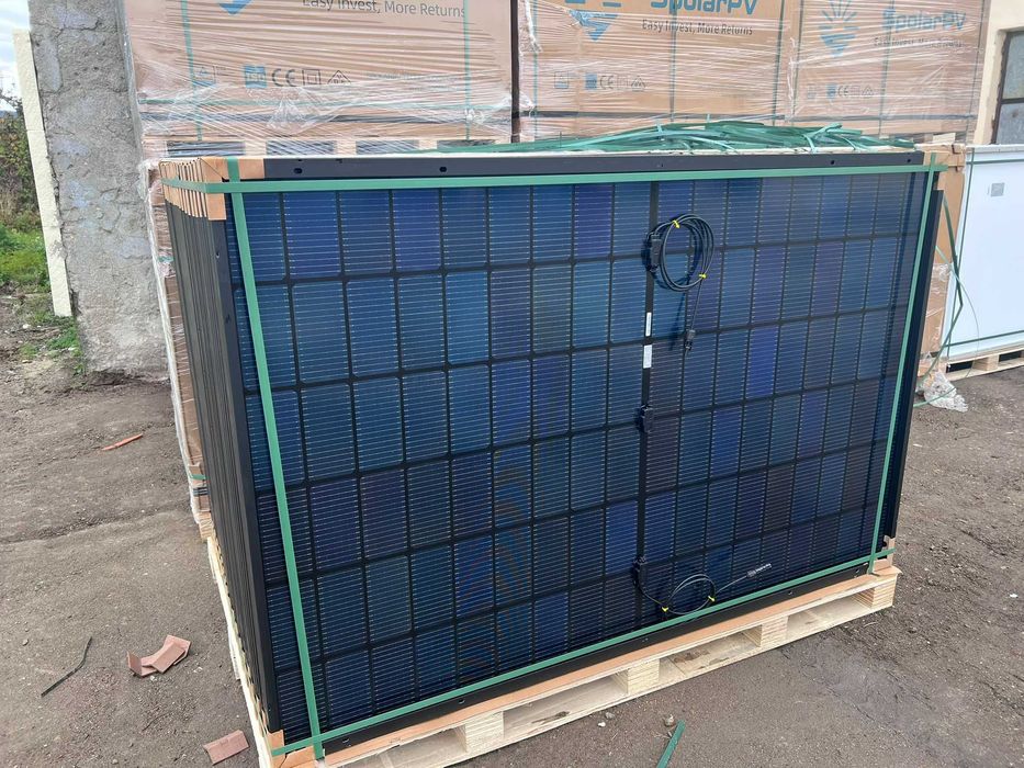 Panouri fotovoltaice bifaciale Spolar 430W – FULL BLACK, celule TOPCon