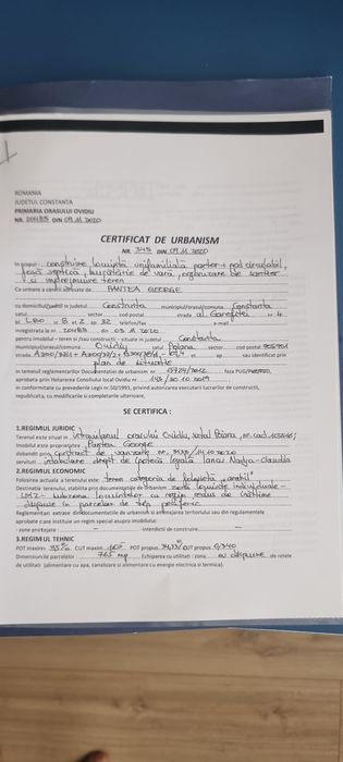 Vând teren în Poiana, Constanța