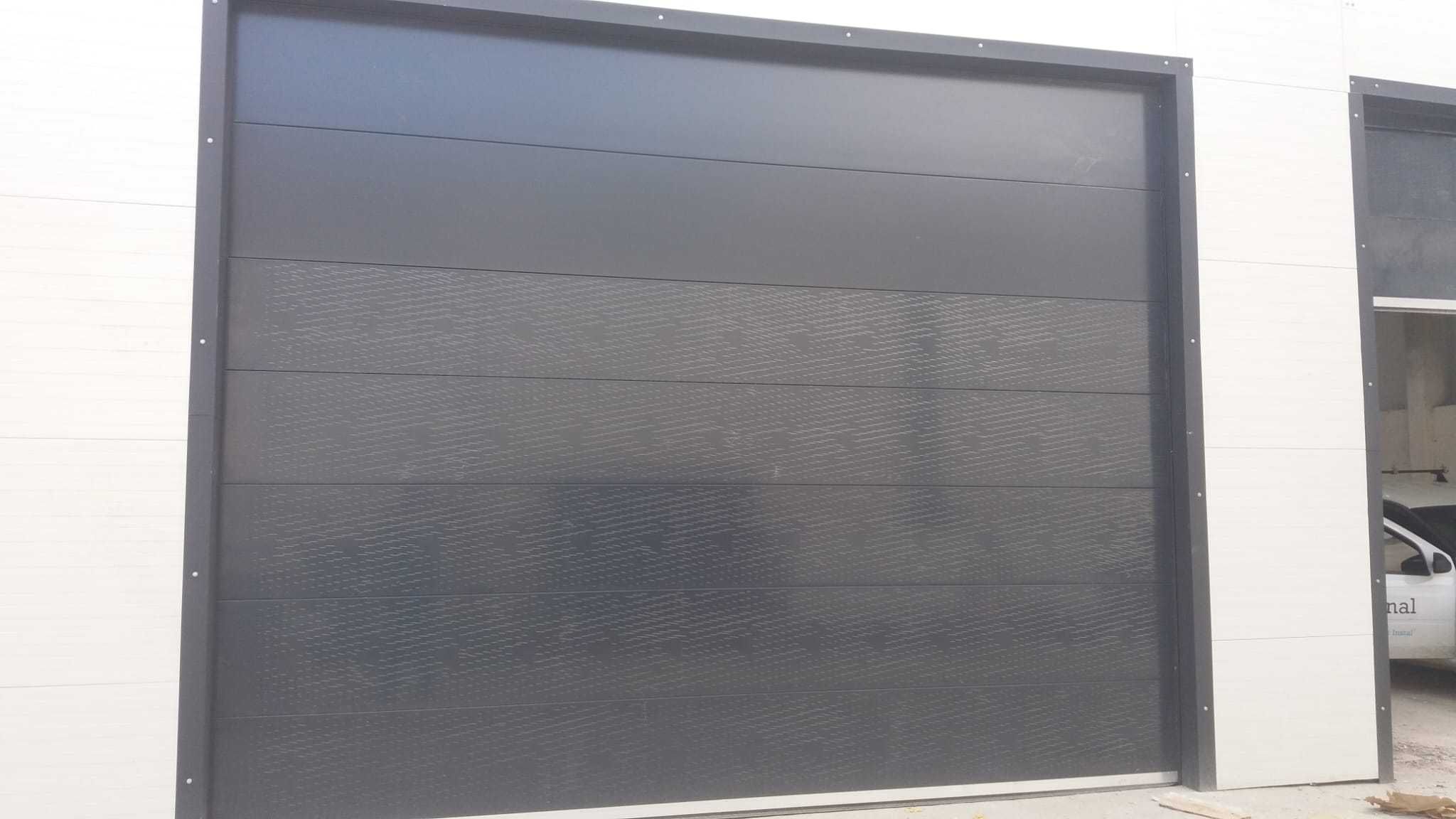 uși de Garaj automate alb casetat