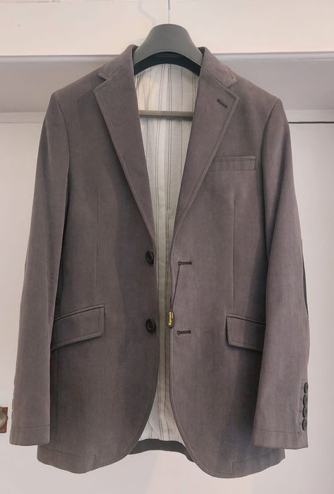 Sacou barbatesc gri
