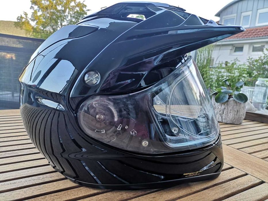 Casca moto Shoei Hornet ADV Negru Lucios - M - Interior NOU!