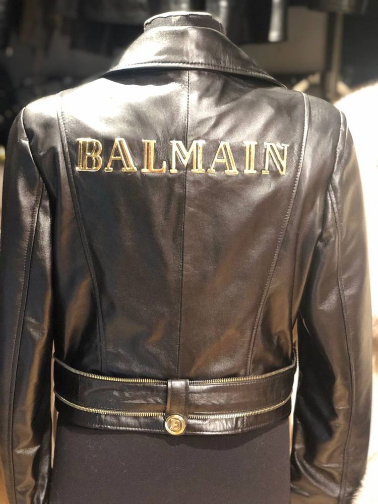 Balmain Geaca Din Piele