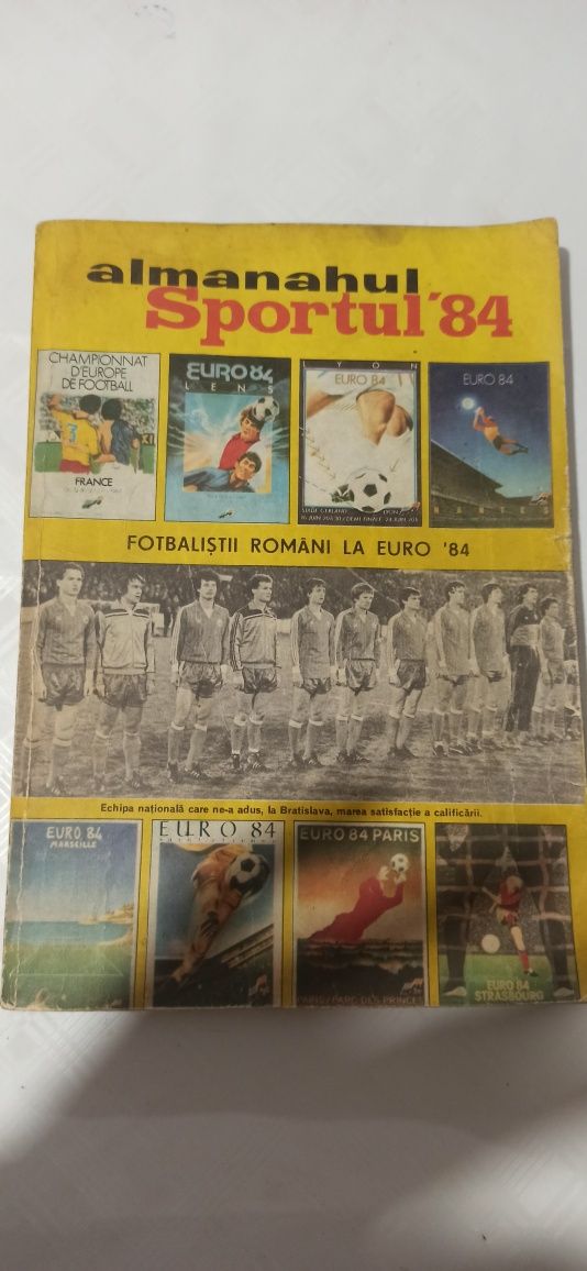 Carti Sportive Almanahul Sportul'84 + Jiul si echipele partenere