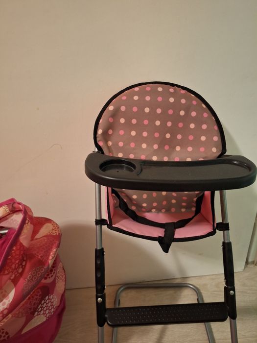 Колички за кукли, легло и столче за хранене