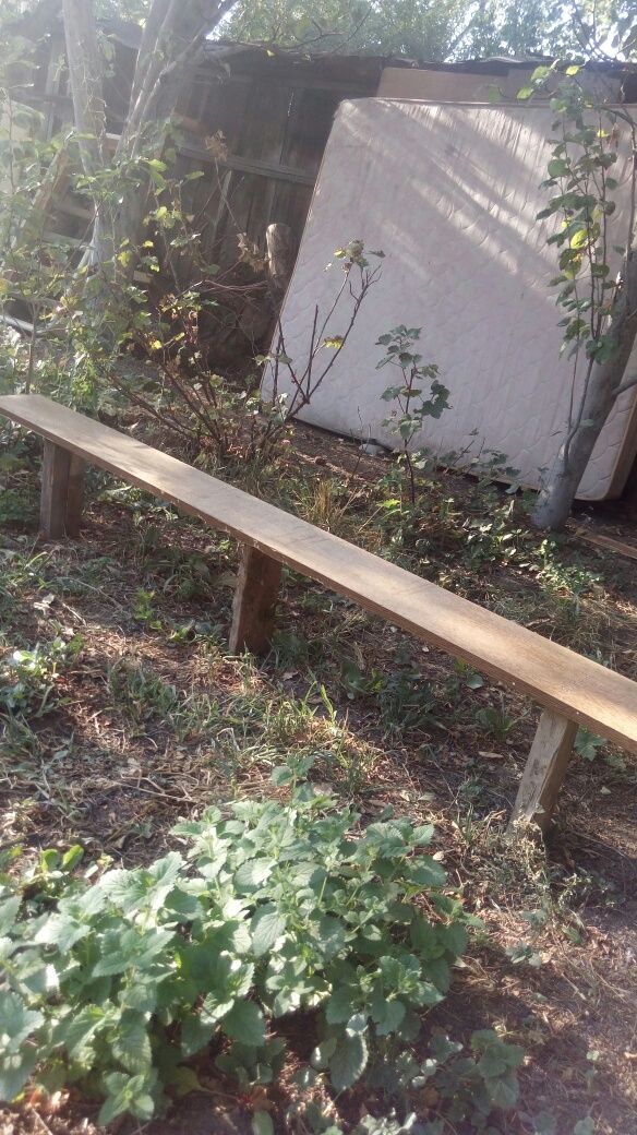 Скамейка скамья деревяная, прочная и надёжная ДСП лаковая, длина 2 м