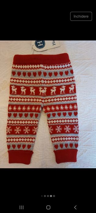 Compleu bebe Crăciun firma Hatley 6-9 luni