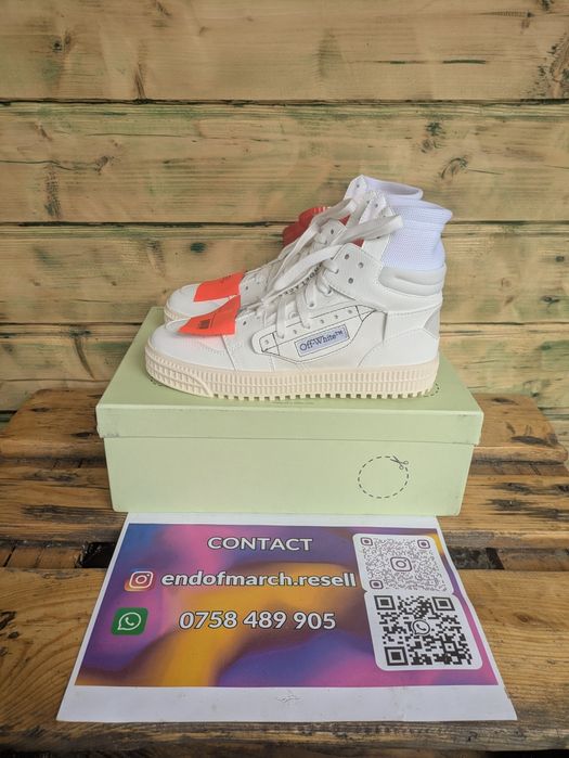 Off White Court 3.0 White Orange (marimi: 37,38,39)