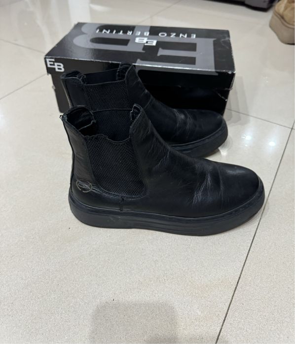 Ghete piele Enzo Bertini