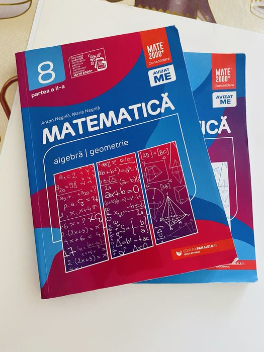 Anton Negrila, Maria Negrila -Matematica cls. 8, an 2024