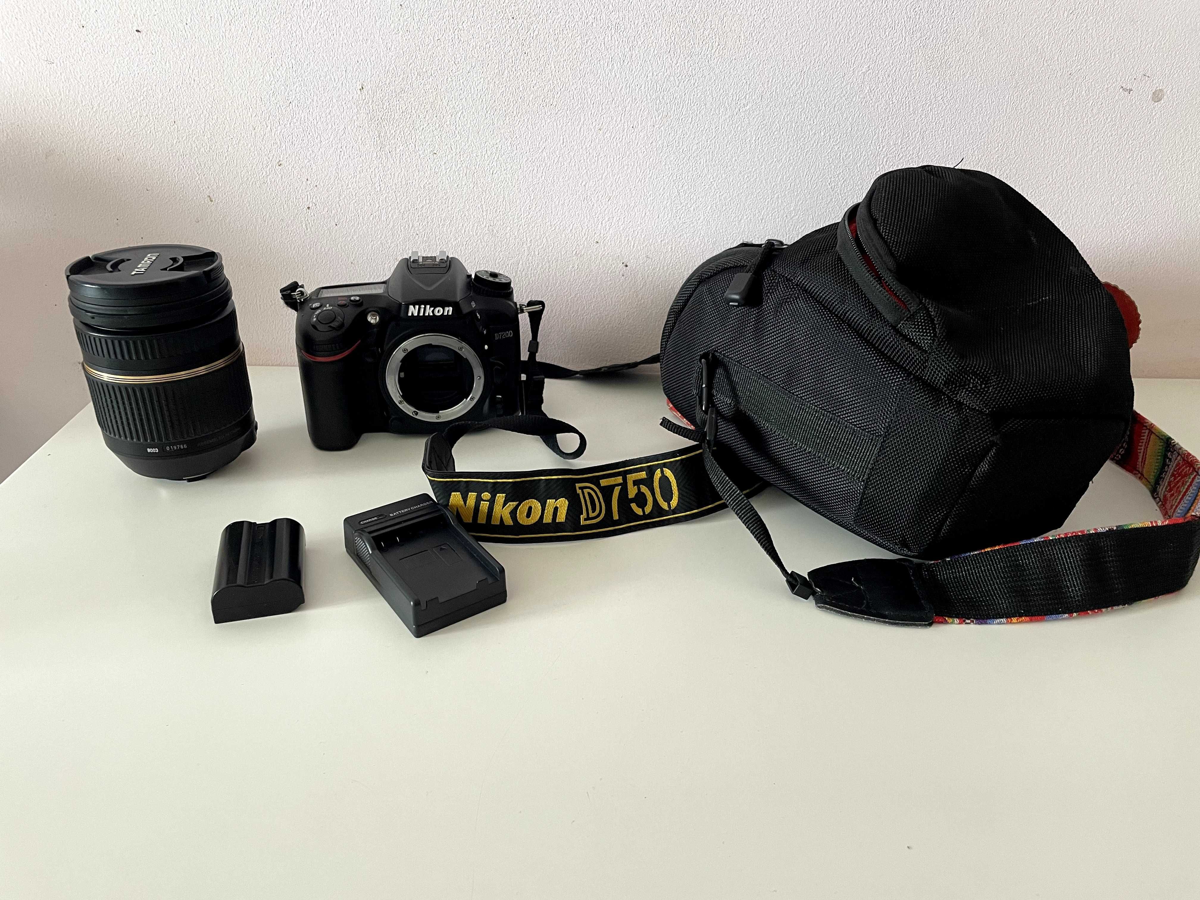 Vând aparat foto DSLR Nikon D7200 cu obiectiv Tamron 18-270 mm!