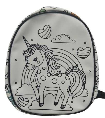 Детска раничка за оцветяване с 8 маркера