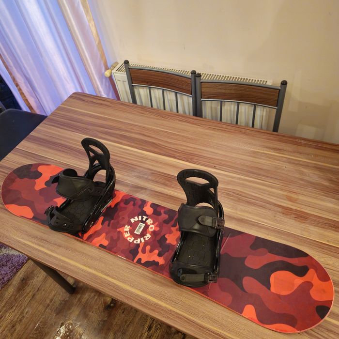 Placa Snowboard Nitro Ripper 116cm Cu legaturi Burton Mission S