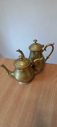 Set ceainice bronz vechi