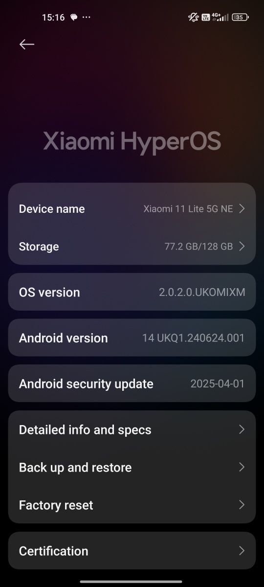 Mi 11 lite 5g ne 128gb