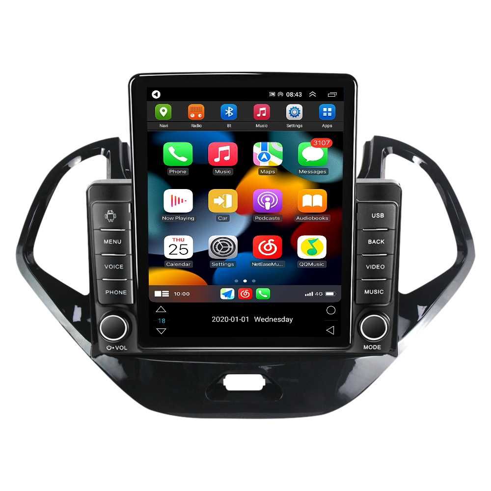 Navigatie Ford Figo 2015-2018 ,Tesla, Android 13, 2+32GB ROM, 10"