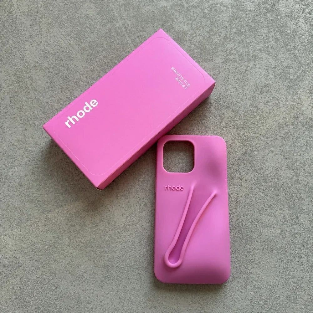 Rhode case / кейс за телефон iphone с място за лип глосс / Lip gloss